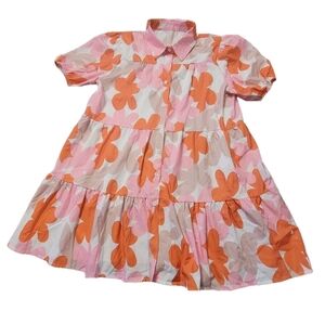 Floral Button-Up Dress - Large